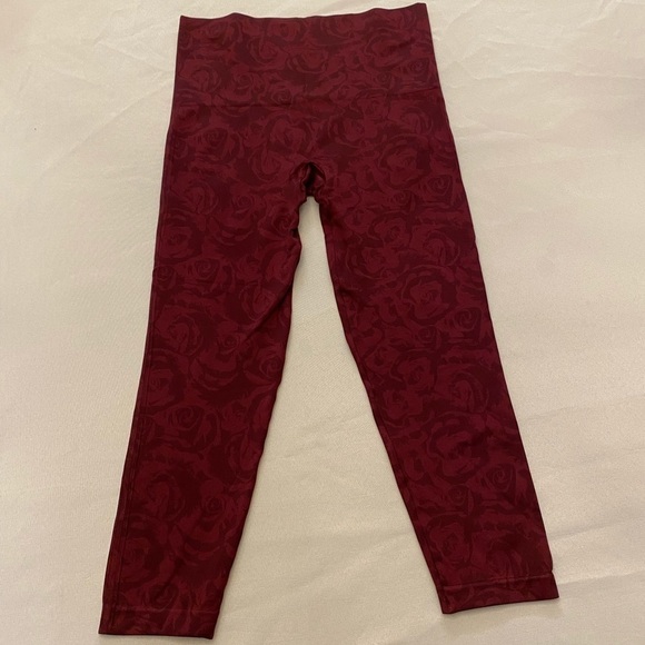 SPANX Look At Me Now Garnet Rose Leggings, Size L - Picture 2 of 6